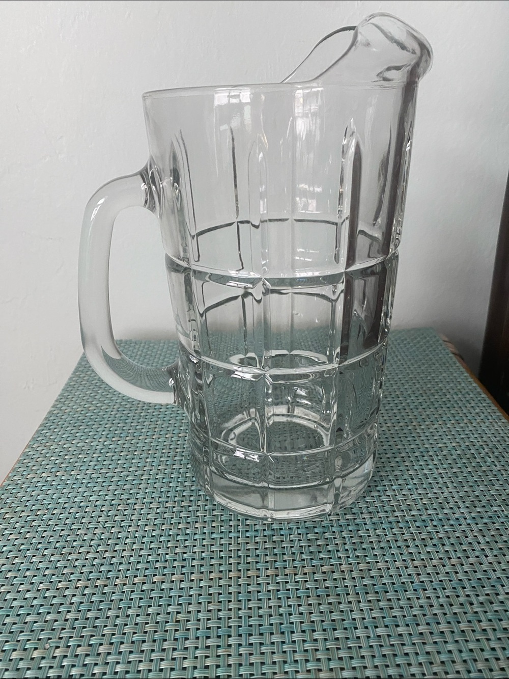🦩Anchor Hocking Clear Glass Pitcher with Handle🦩